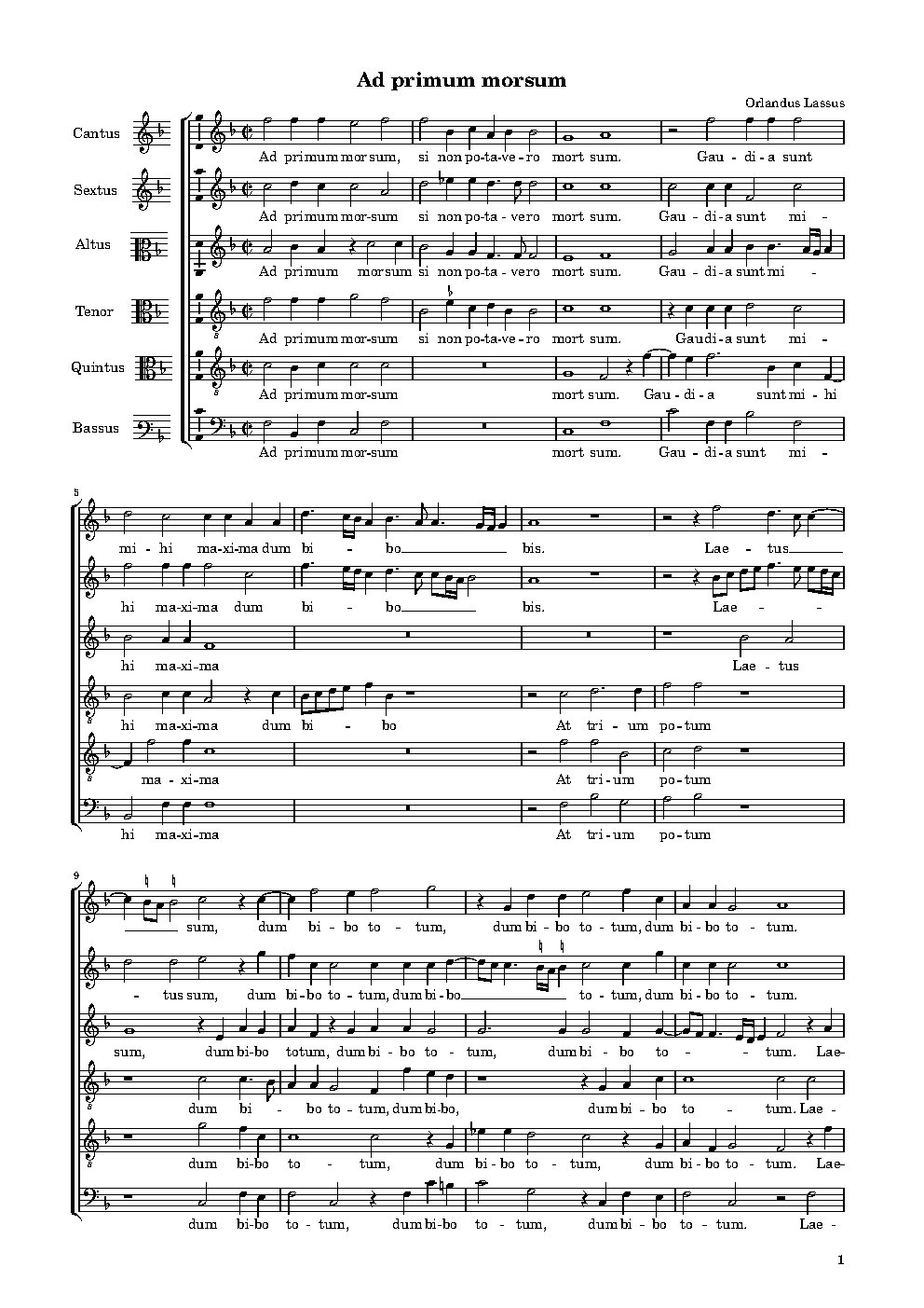 Ad primum morsum - Choir Script PDF Thumbnail