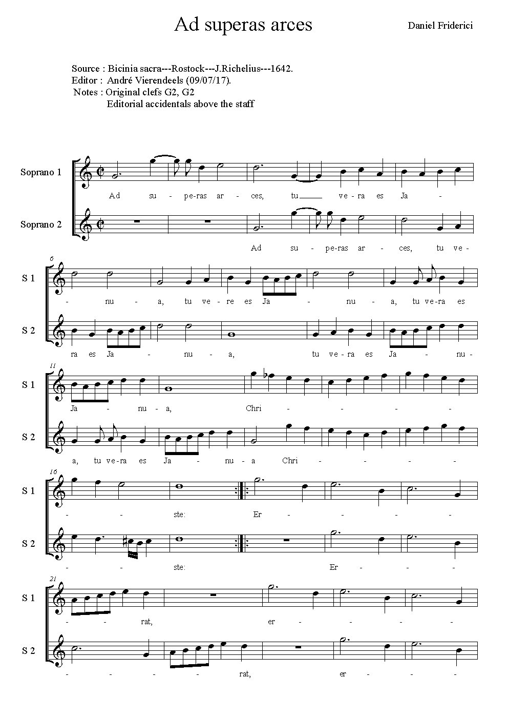 Ad superas arces - Choir Script PDF Thumbnail