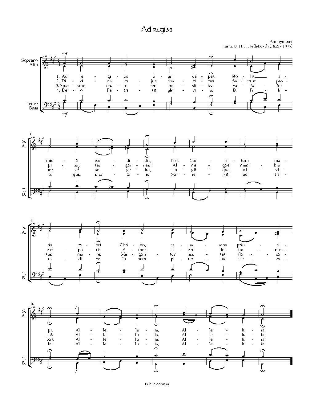 Ad regias - Choir Script PDF Thumbnail