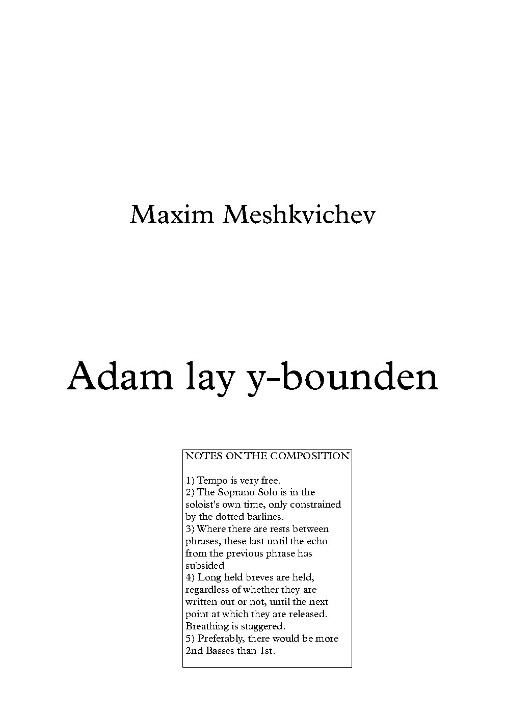 Adam lay ybounden