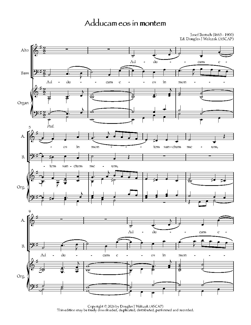 Adducam eos in montem - Choir Script PDF Thumbnail