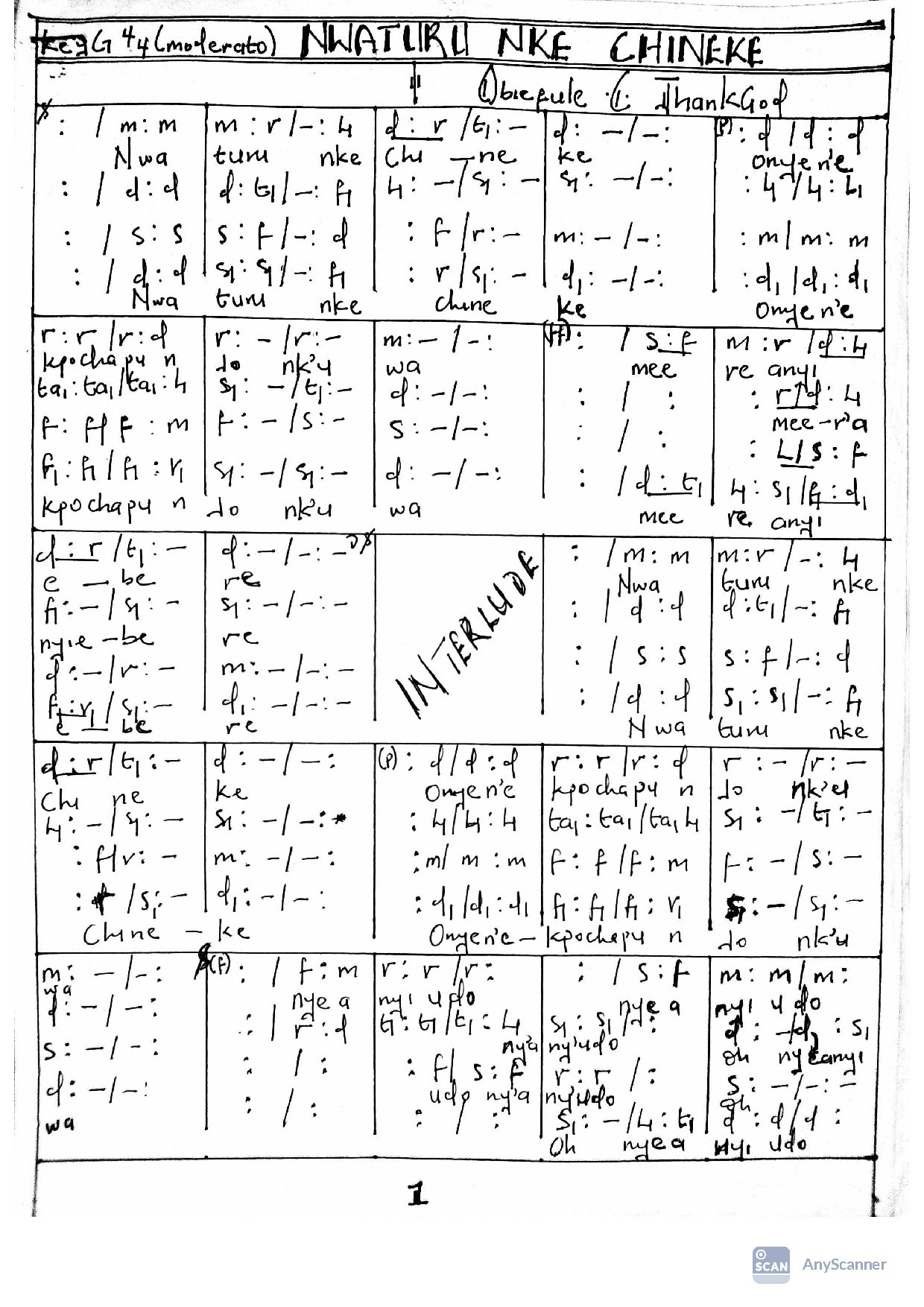 Nwaturu Nke Chineke-obiefule.c.thankgod - Download Choir Script PDF