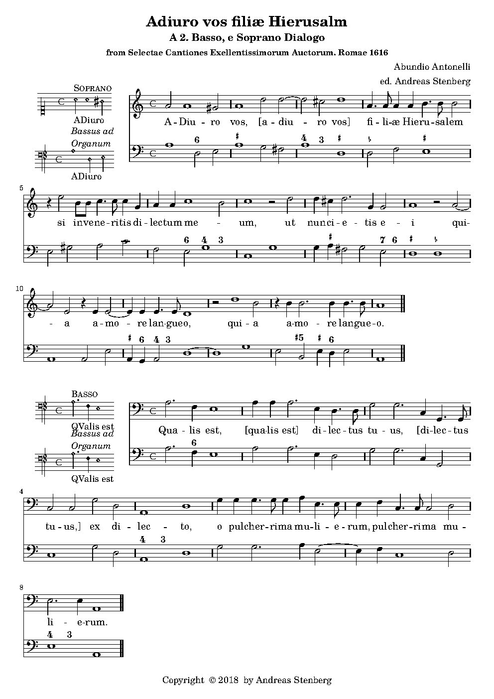 Adjuro vos - Choir Script PDF Thumbnail