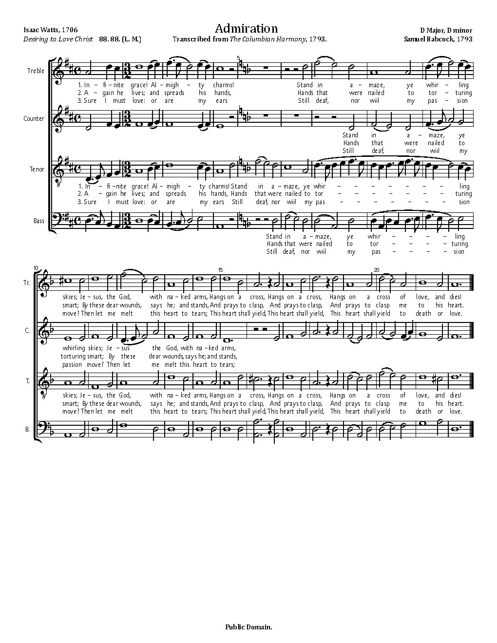 Admiration - Choir Script PDF Thumbnail