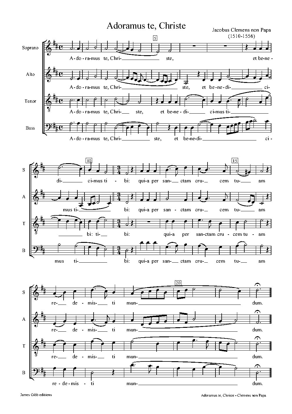 Adoramus te, Christe - Choir Script PDF Thumbnail