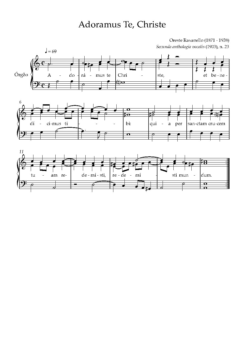 Adoramus te - Choir Script PDF Thumbnail