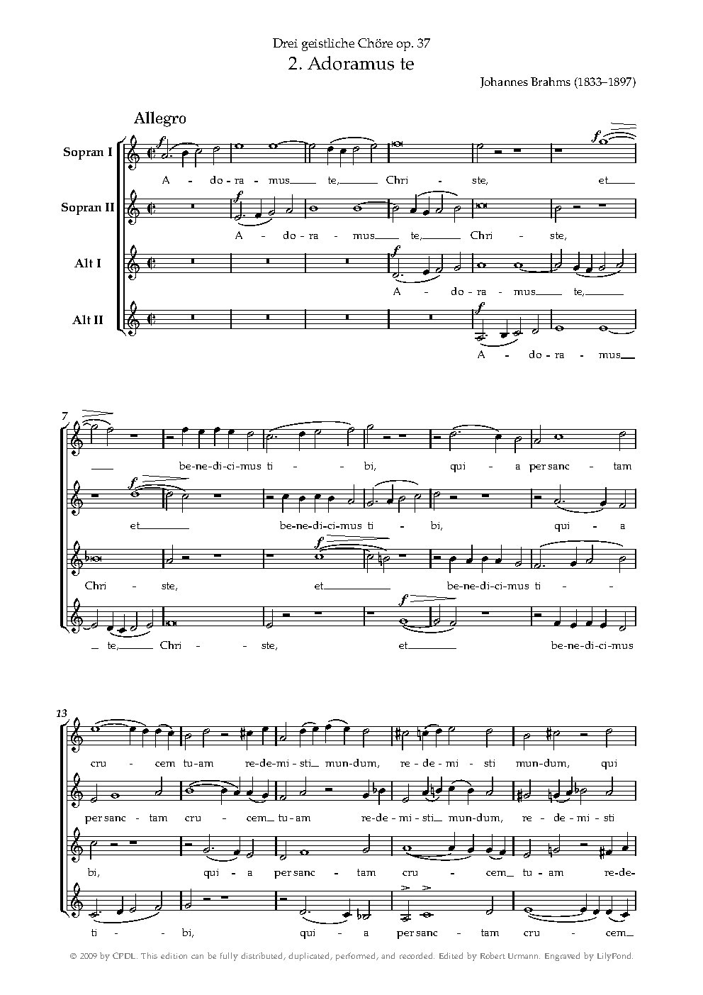 Adoramus te, Op. 37, No. 2
