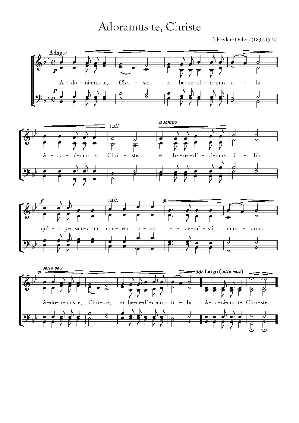 Adoramus Te Christe - Choir Script PDF Thumbnail