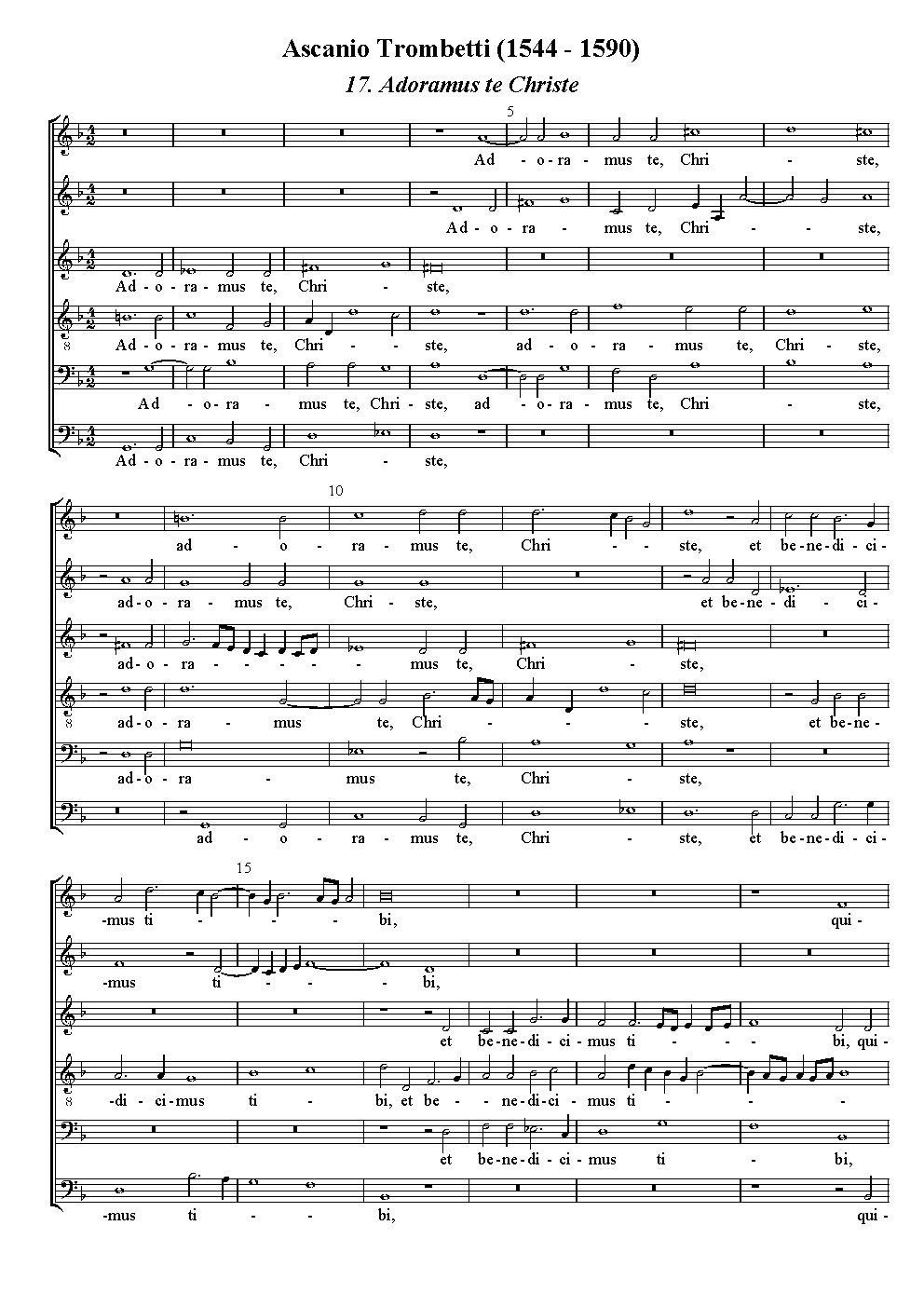 Adoramus te Christe - Choir Script PDF Thumbnail