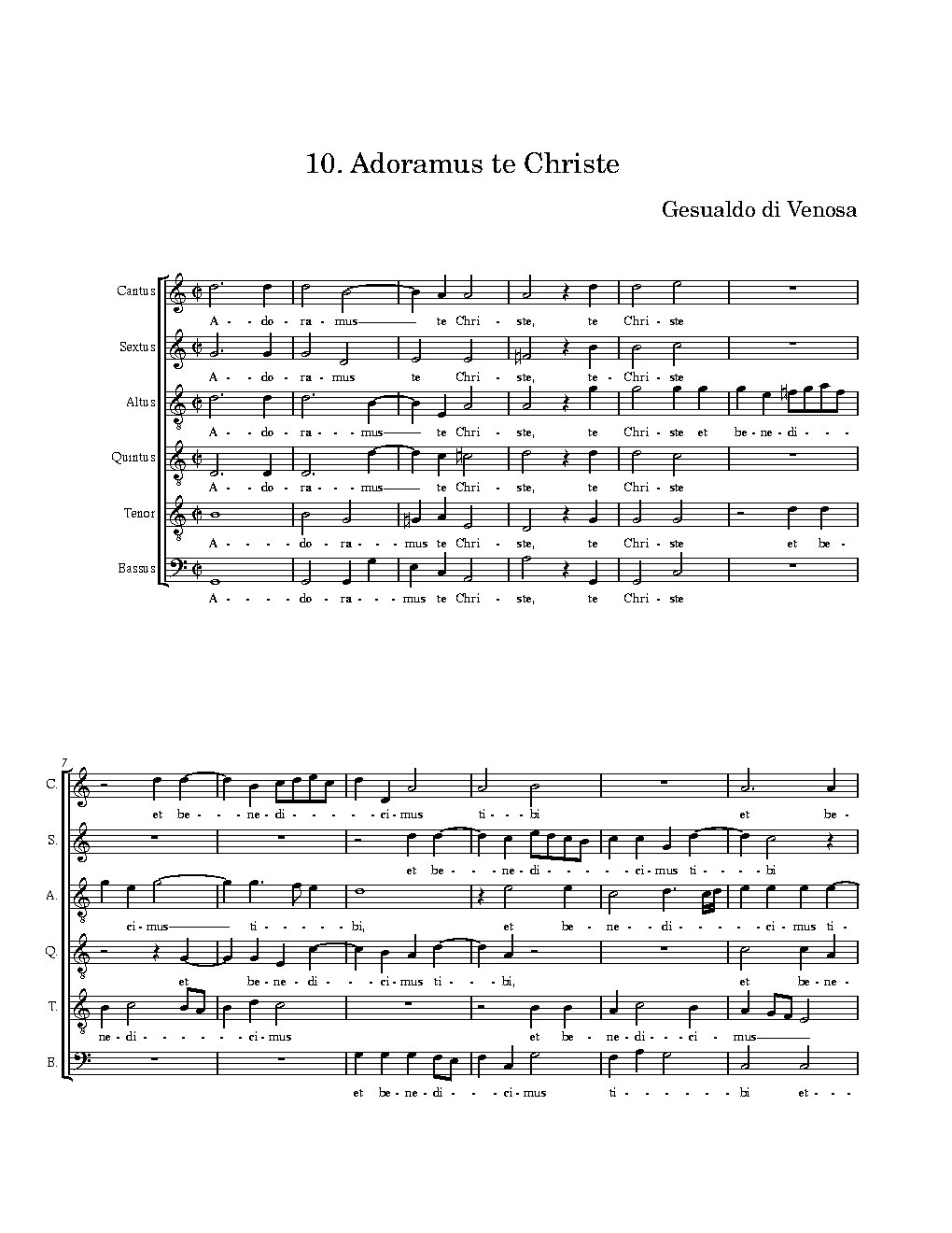 Adoramus te Christe - Choir Script PDF Thumbnail
