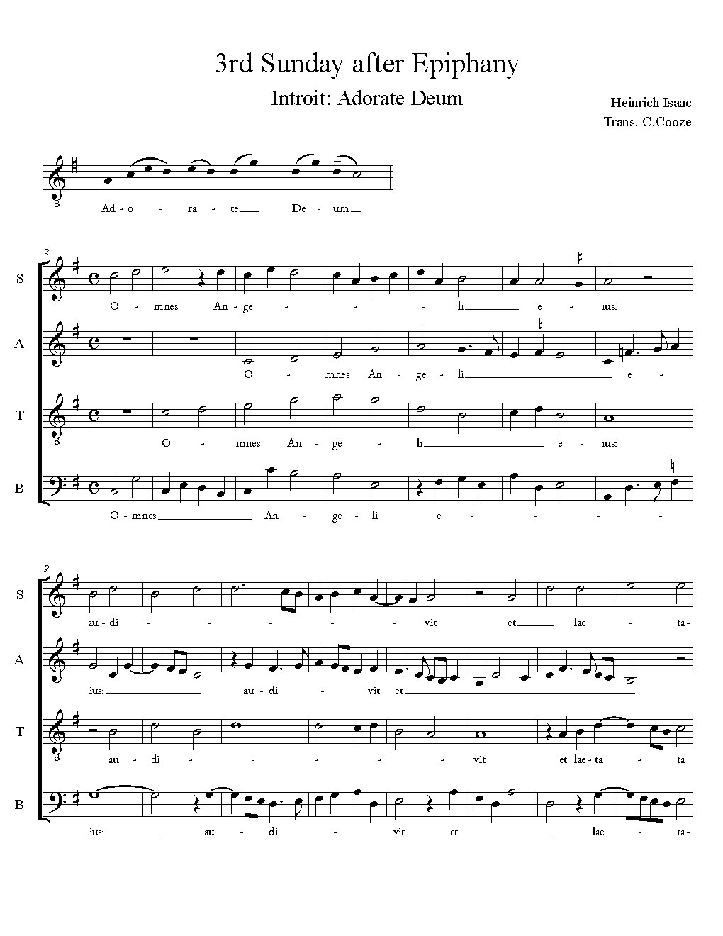 Adorate Deum - Choir Script PDF Thumbnail