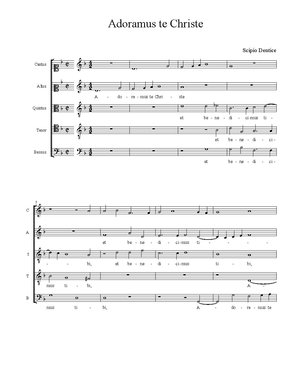 Adoramus te Christe - Choir Script PDF Thumbnail