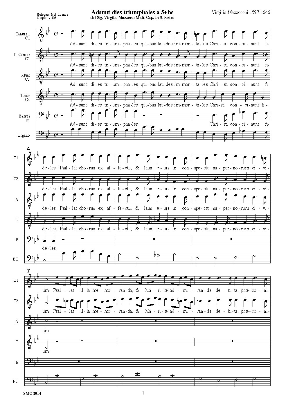 Adsunt dies triumphales - Choir Script PDF Thumbnail