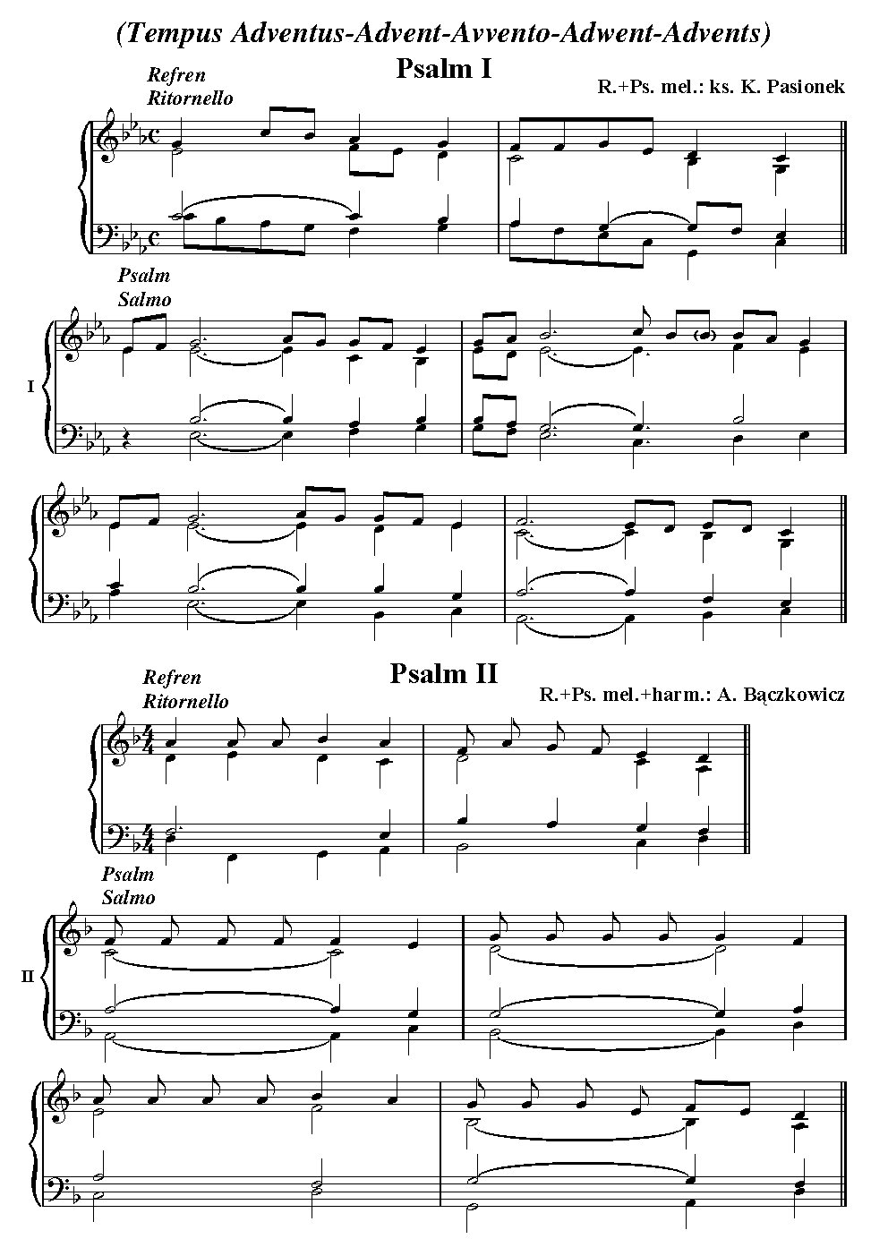 Advent Responsorial Psalms - Choir Script PDF Thumbnail