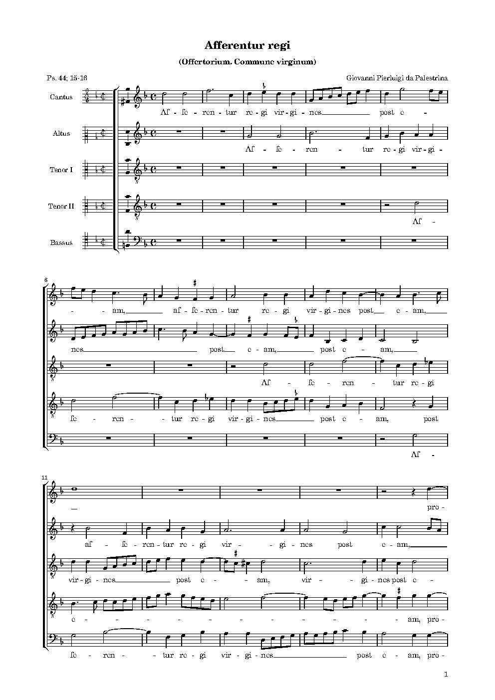 Afferentur regi - Choir Script PDF Thumbnail