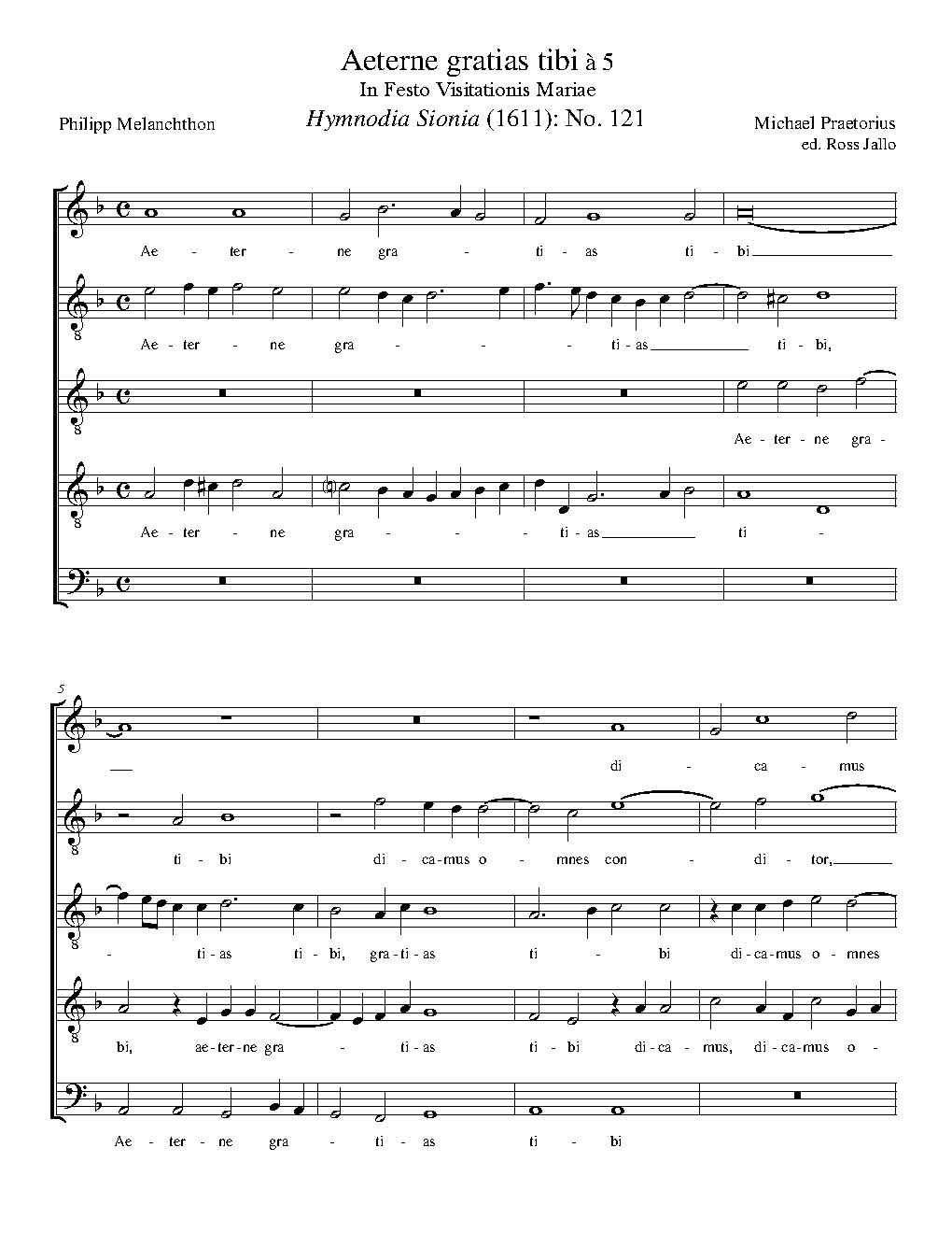 Aeterne gratias tibi