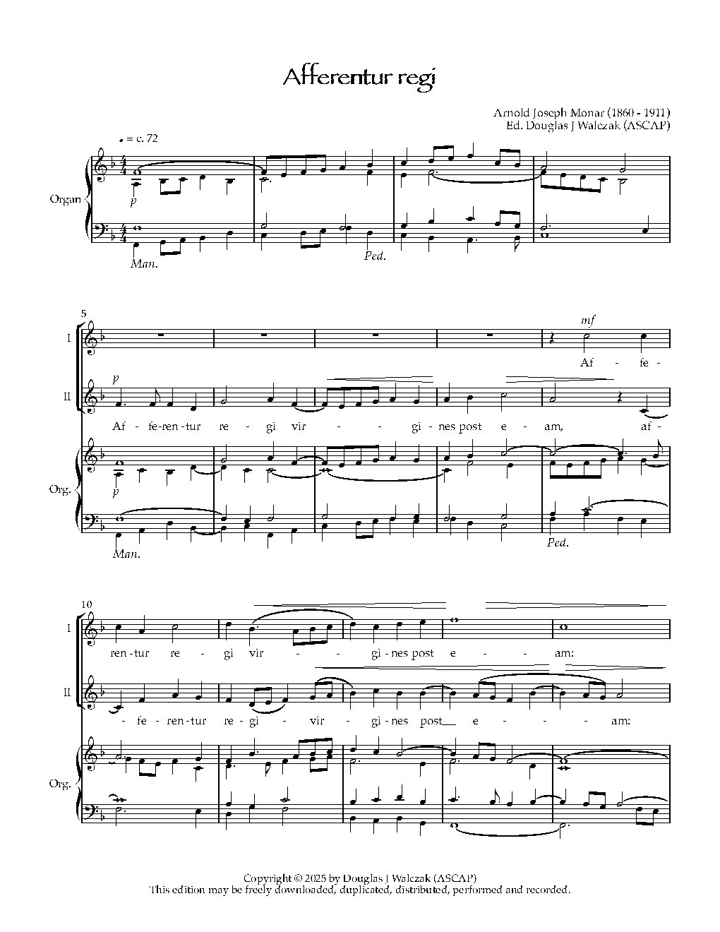 Afferentur regi - Choir Script PDF Thumbnail