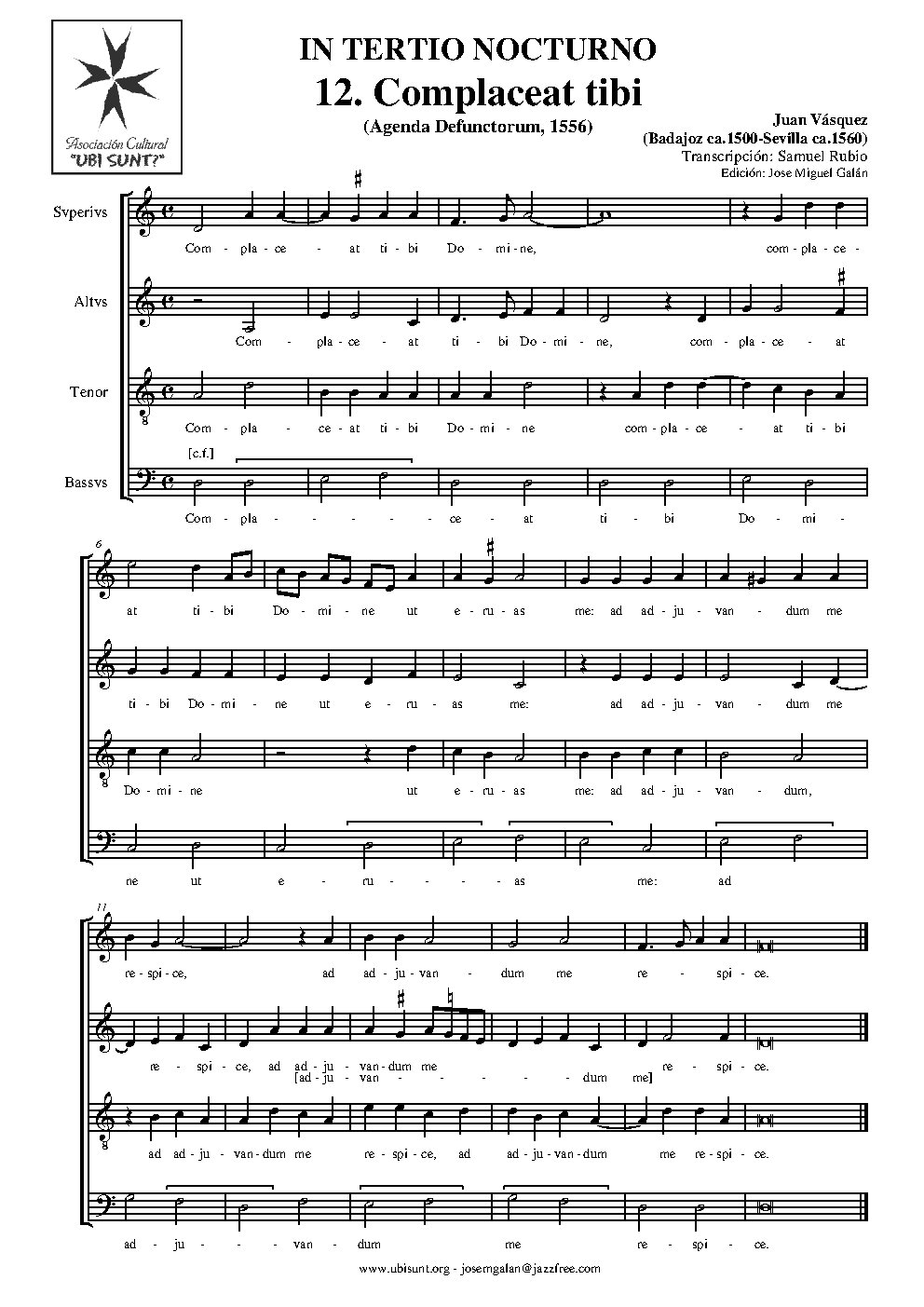 Agenda Defunctorum - Ad Matutinum - In III Nocturno - Choir Script PDF Thumbnail