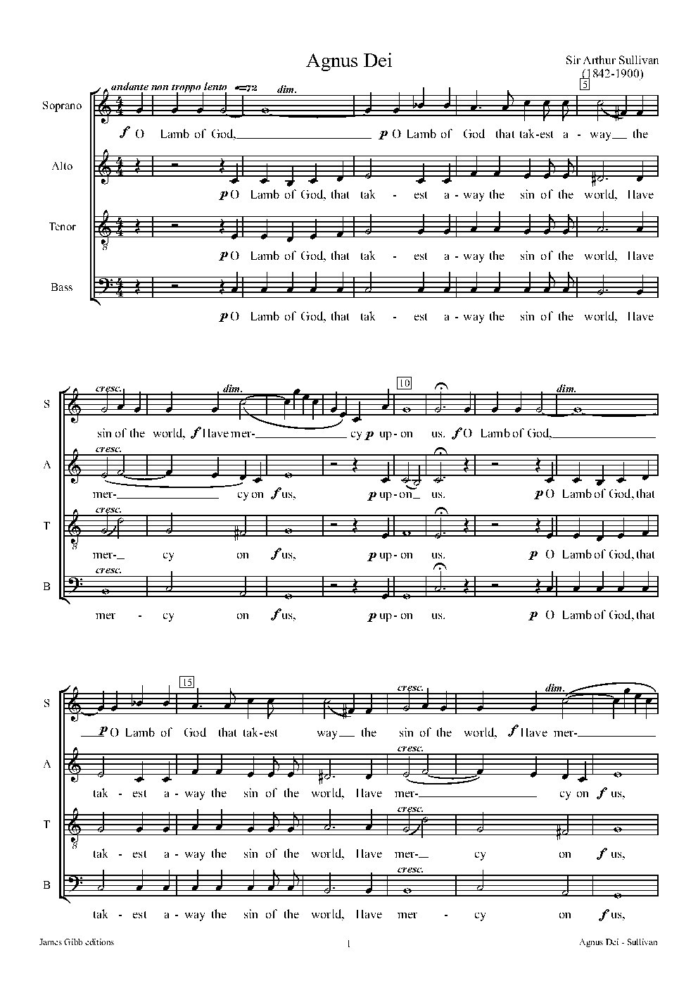 Agnus Dei (O Lamb of God)