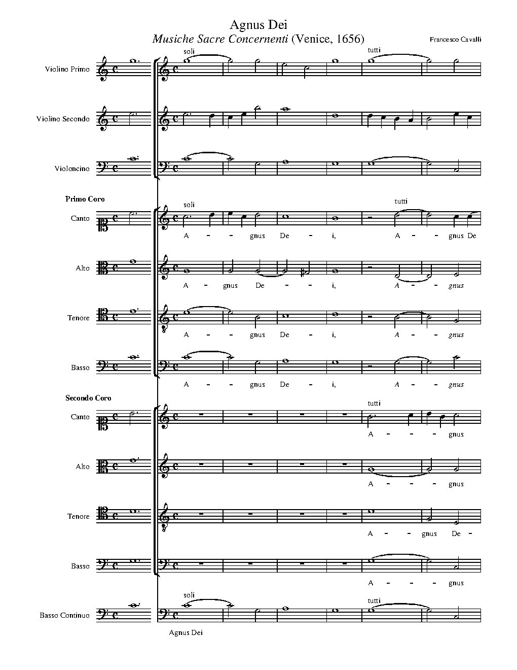 Agnus Dei (from Missa Concertata)