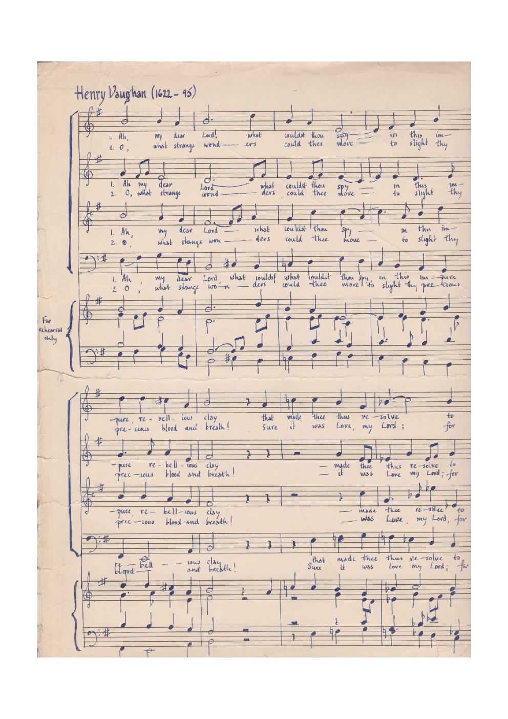 Ah my Dear Lord - Choir Script PDF Thumbnail