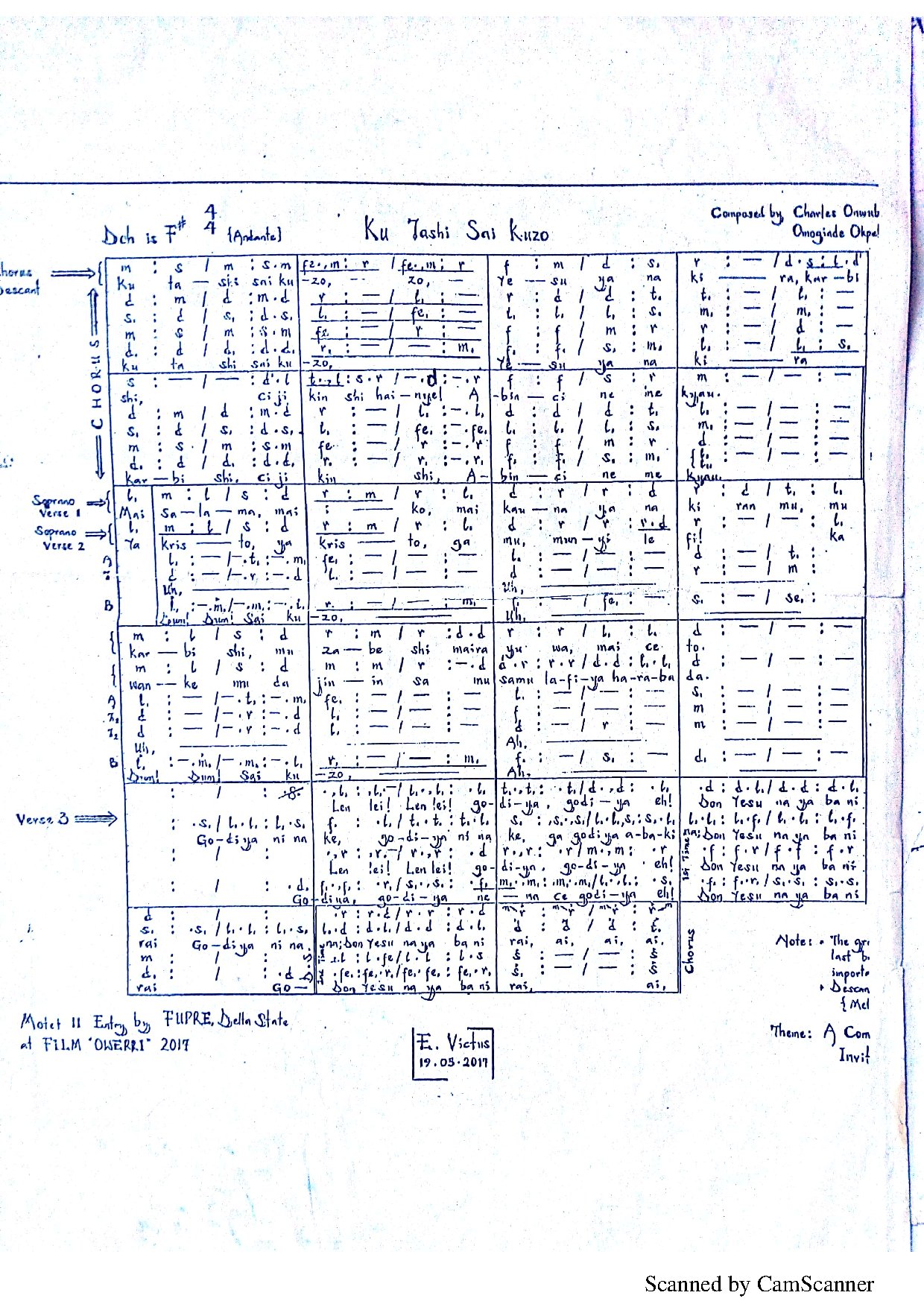 Emailing Ku Tashi - Download Choir Script PDF