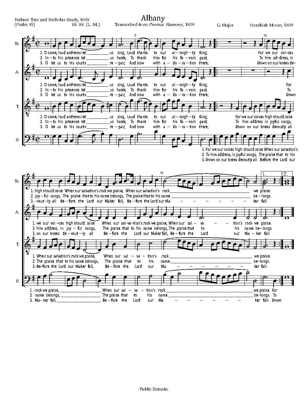 Albany - Choir Script PDF Thumbnail