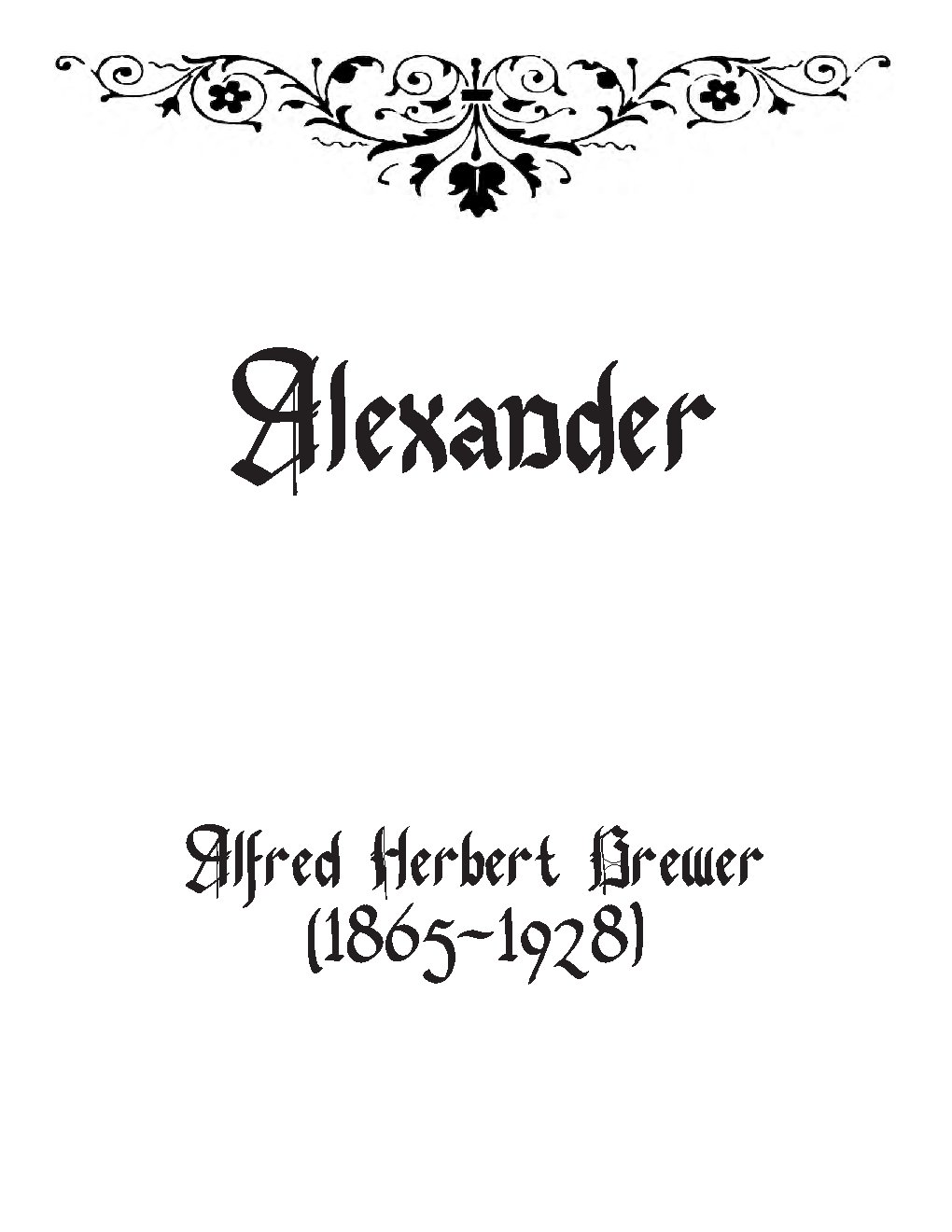 Alexander - Choir Script PDF Thumbnail