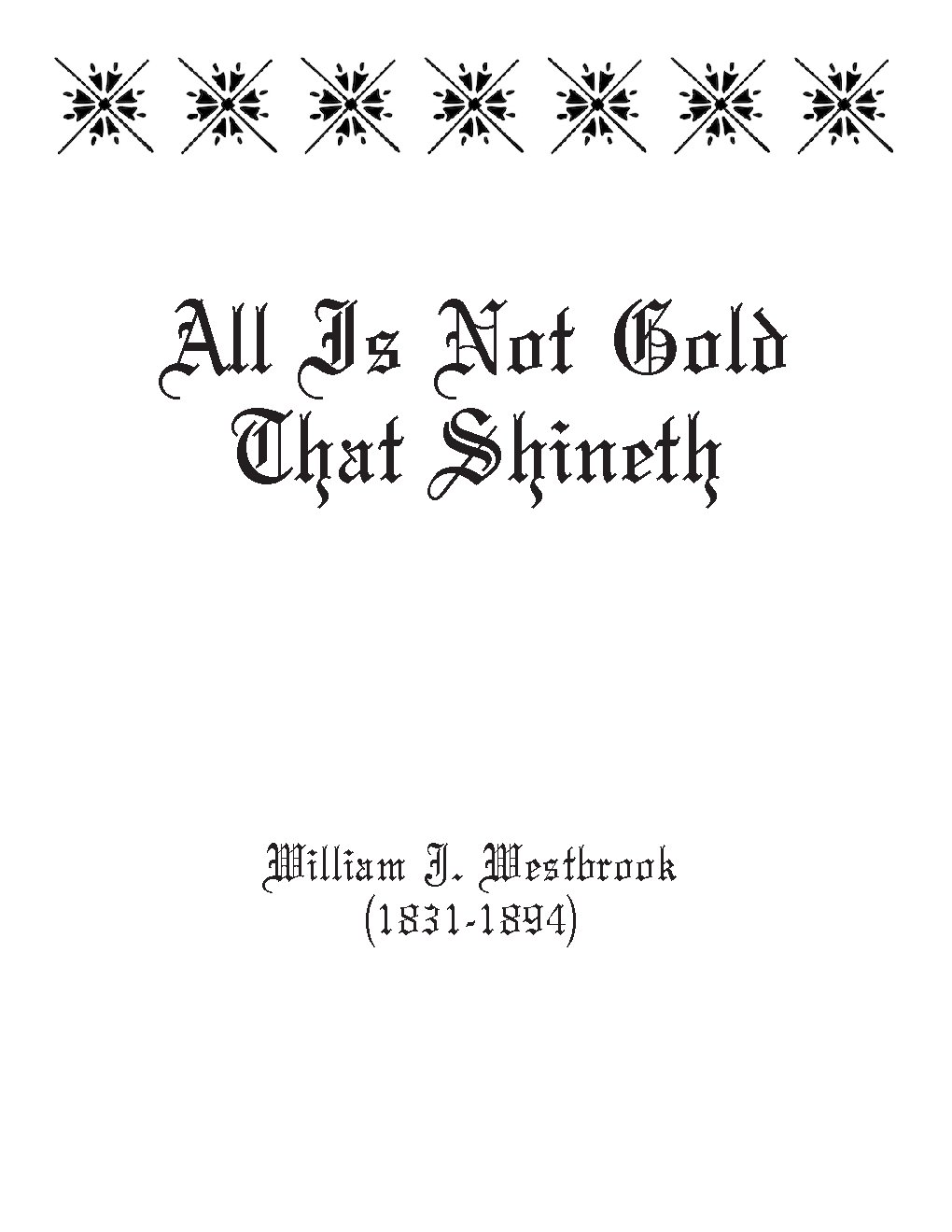 All is not gold - Choir Script PDF Thumbnail