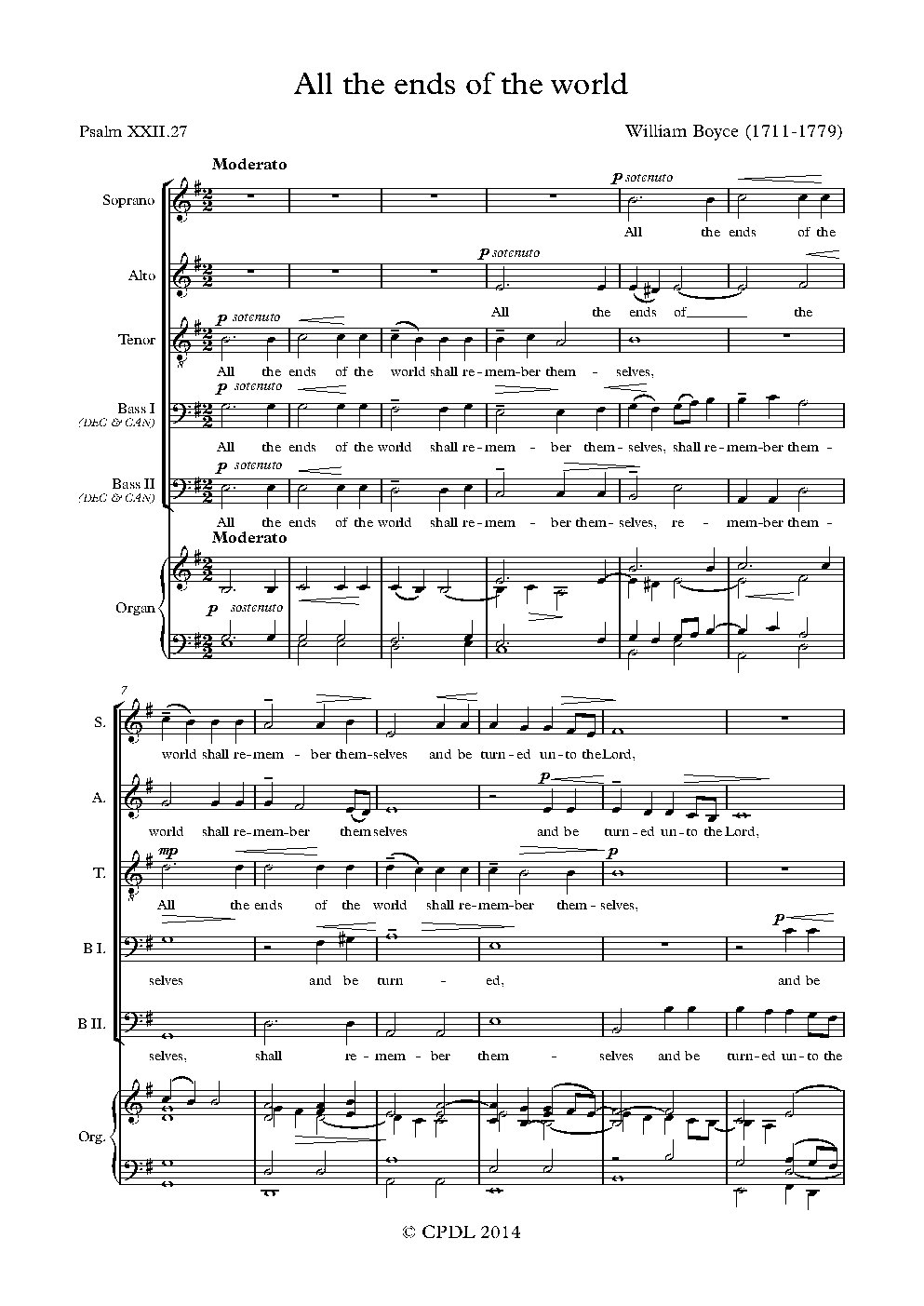 All the ends of the world - Choir Script PDF Thumbnail