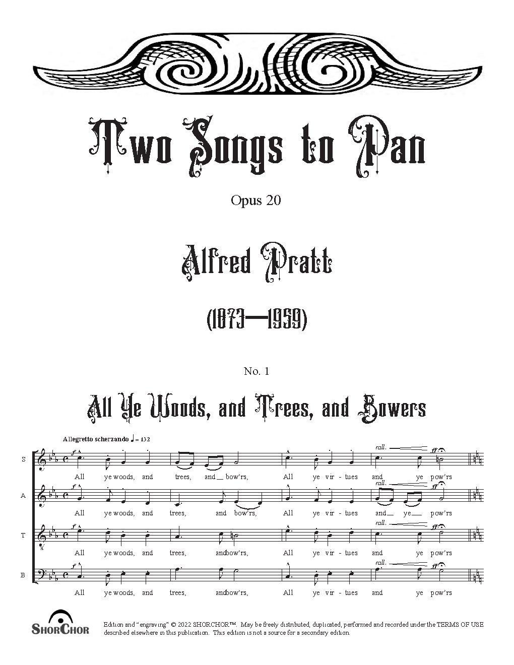 All ye woods, and trees, and bowers