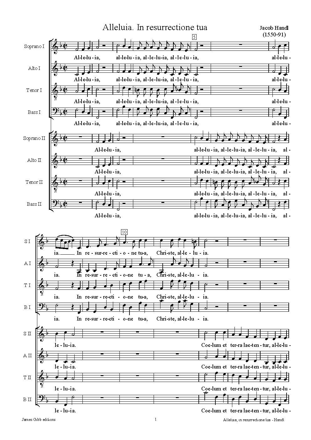 Alleluia, In resurrectione tua Christe