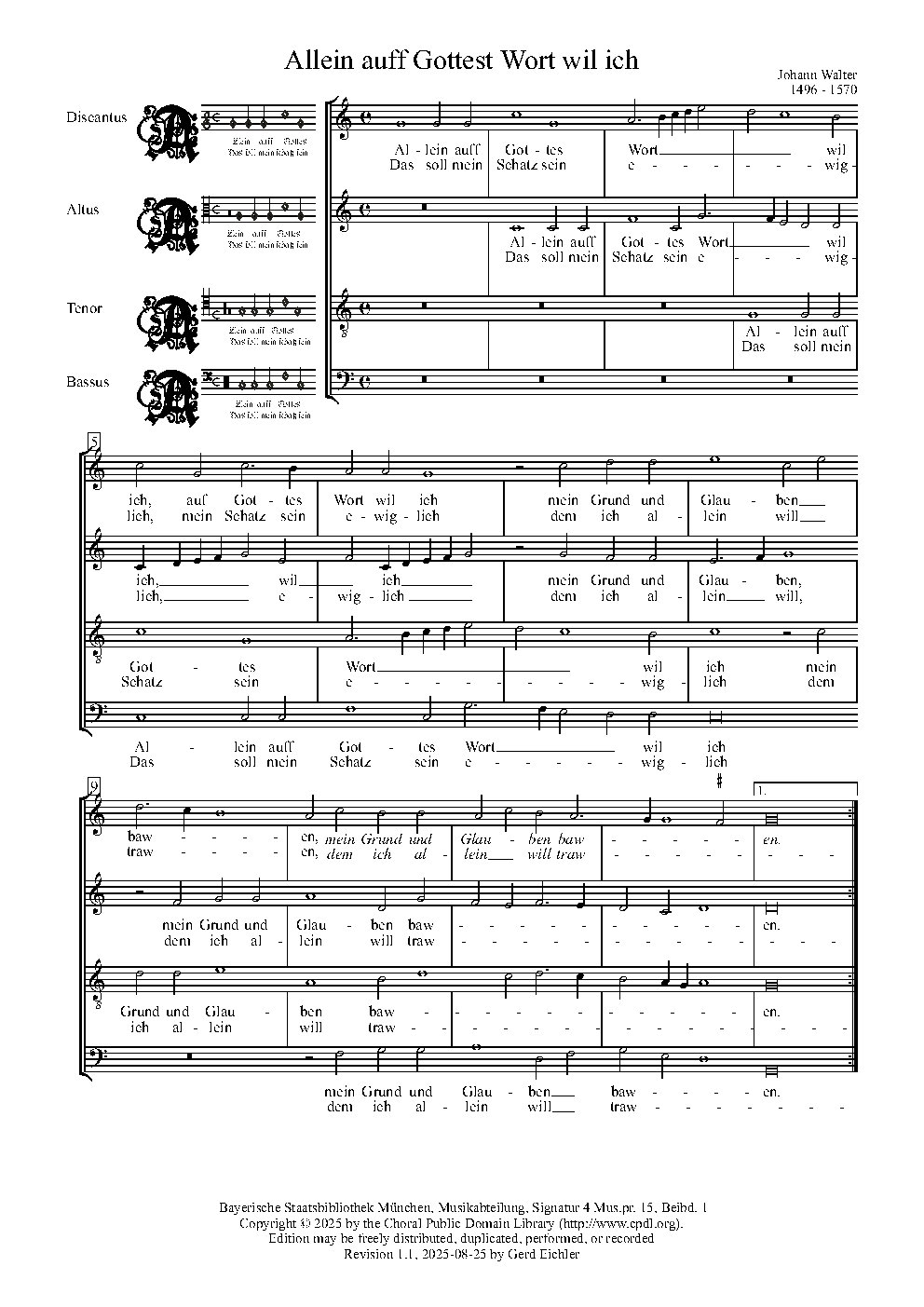Allein auf Gottes Wort