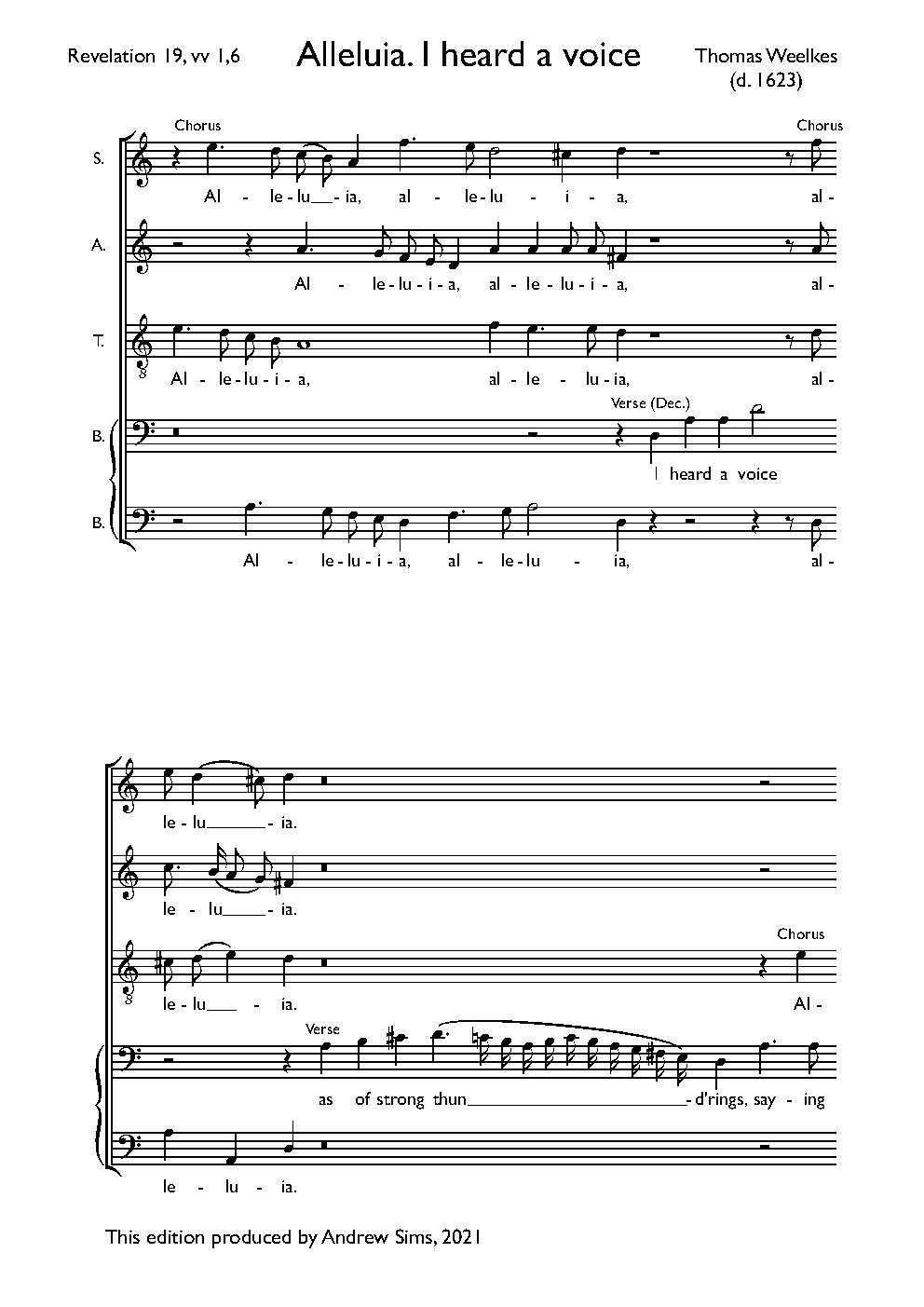 Alleluia, I Heard a Voice