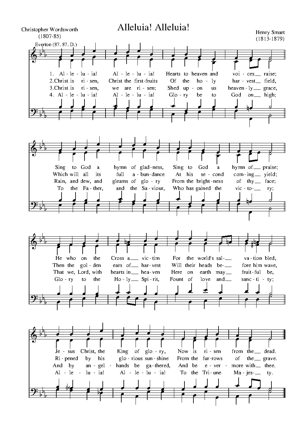 Alleluia, alleluia - Choir Script PDF Thumbnail