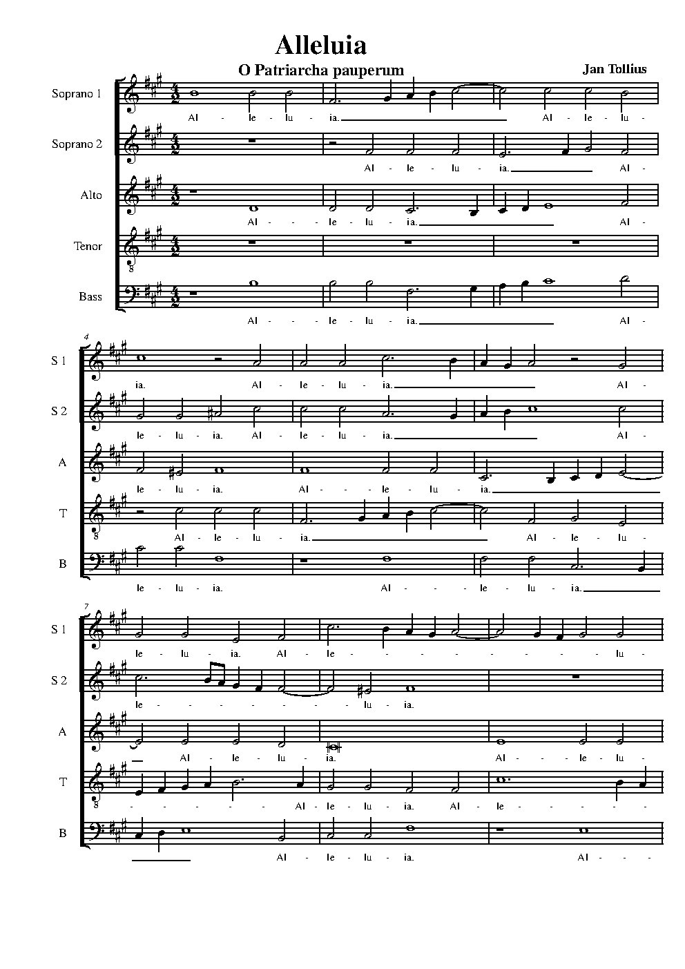 Alleluia, O Patriarcha pauperum